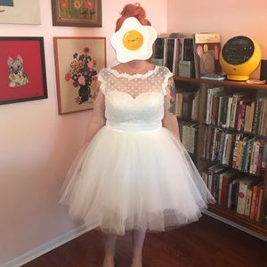 Vintage Style Custom Made Wedding Dress